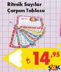 RİTMİK SAYILAR ÇARPIM TABLOSU indirimli fiyat RİTMİK SAYILAR ÇARPIM TABLOSU fiyat ve kampanya bilgisi